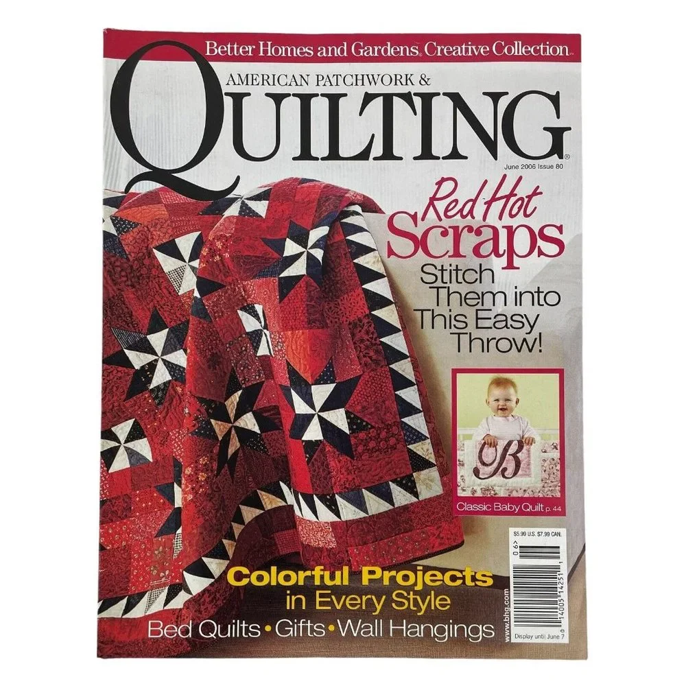 Better Homes & Gardens American Patchwork‎ & Quilting Magazines Full Year 2006